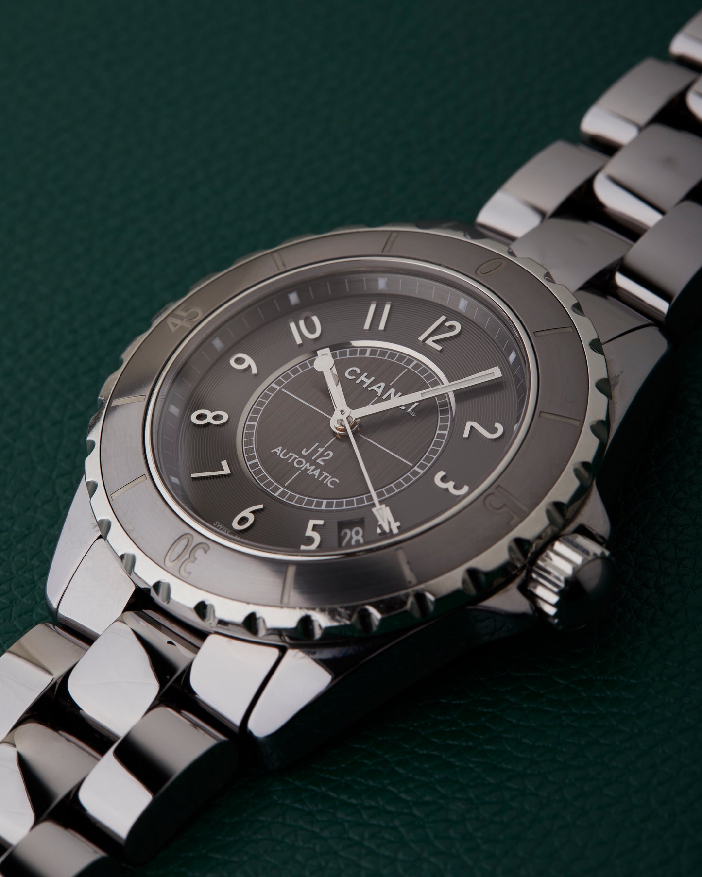 Chanel J12 Automatic H2979 Titanium Ceramic Watch Full Set Serviced