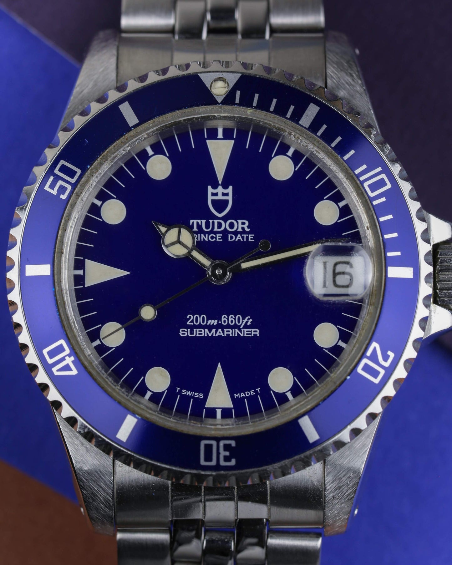 Tudor Submariner 75190 Blue Dial 1997 Jubilee Bracelet