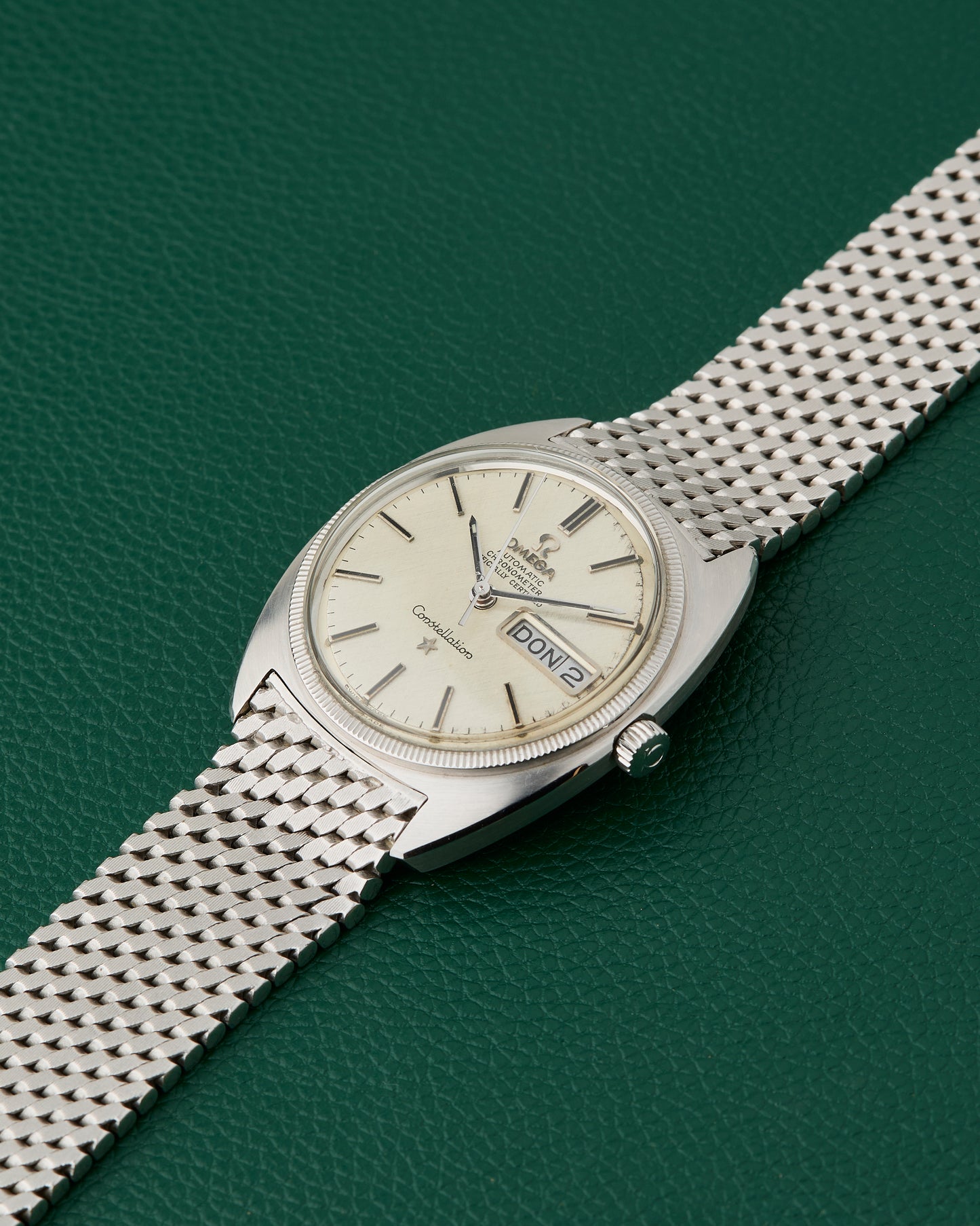Omega Constellation Ref. 168019 18k White Gold Milanese Bracelet