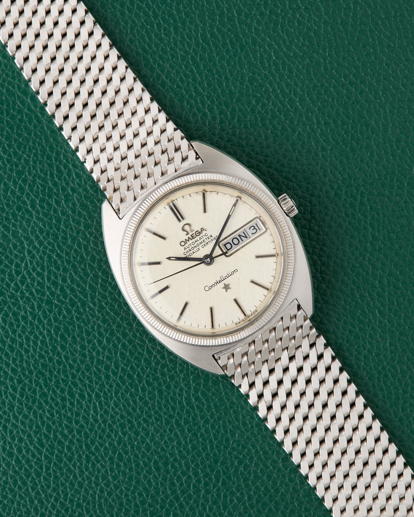 Omega Constellation Ref. 168019 18k White Gold Milanese Bracelet