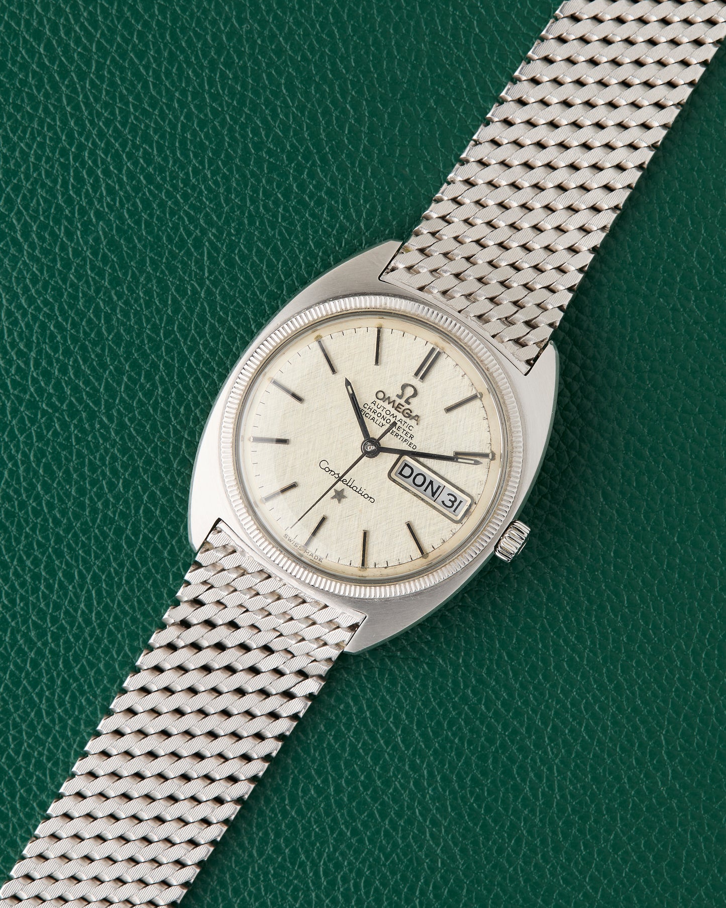 Omega Constellation Ref. 168019 18k White Gold Milanese Bracelet