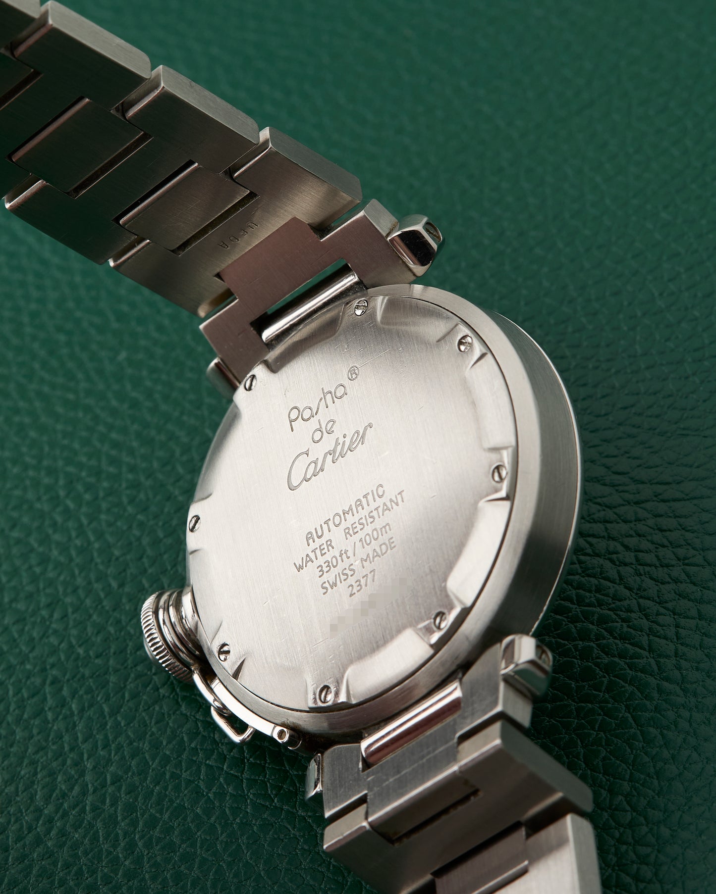 Cartier Pasha C GMT Ref. 2377 Steel Bracelet Automatic Red Box