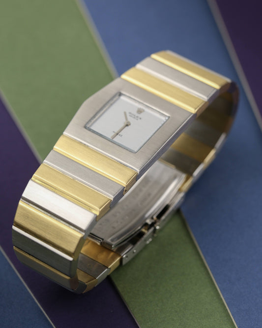 Rolex King Midas Ref. 9630 First 1st Series Two Tone White Gold Yellow Gold Urn Box