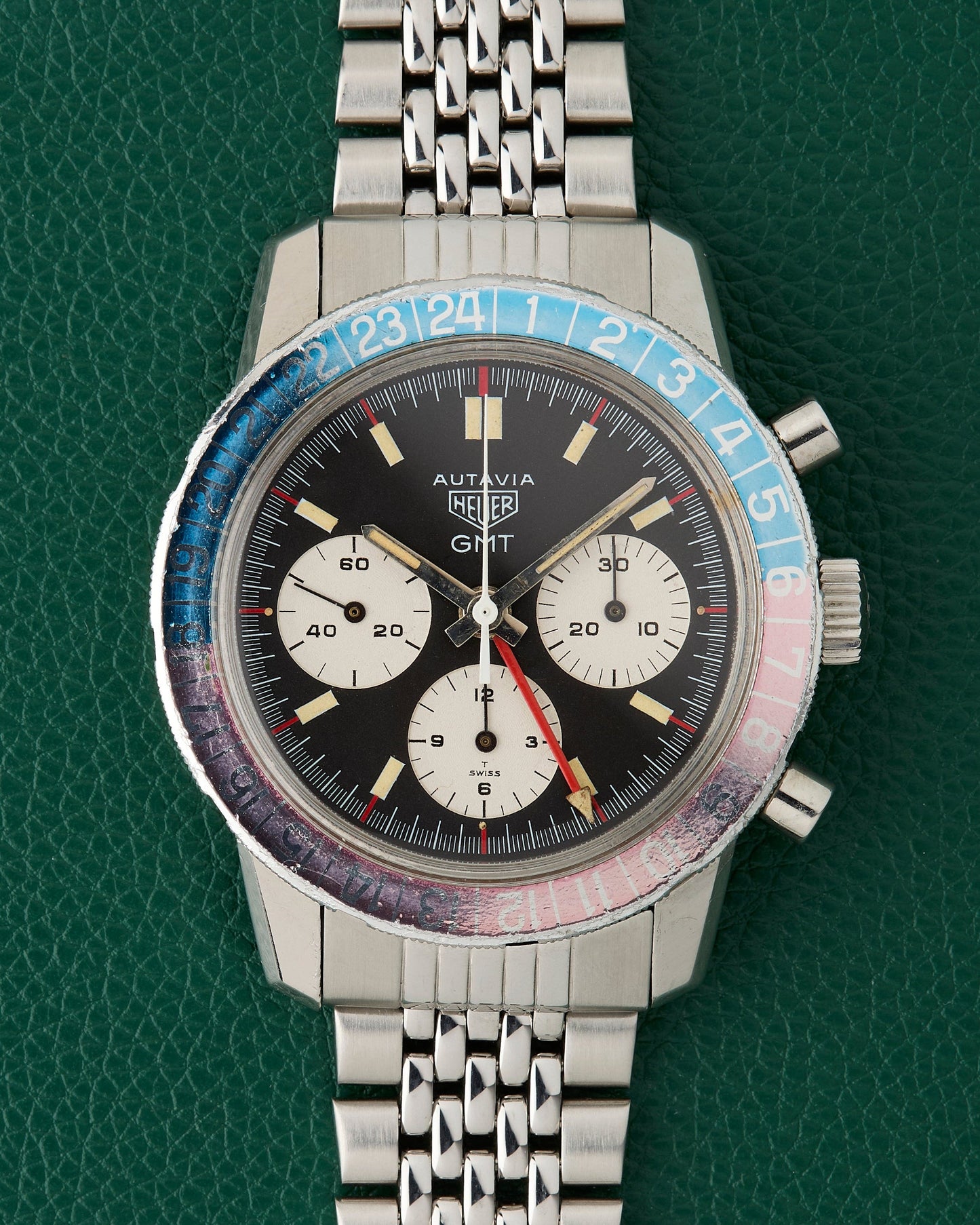 Heuer Autavia GMT Ref. 2446C MK2 Pepsi Vintage Chronograph