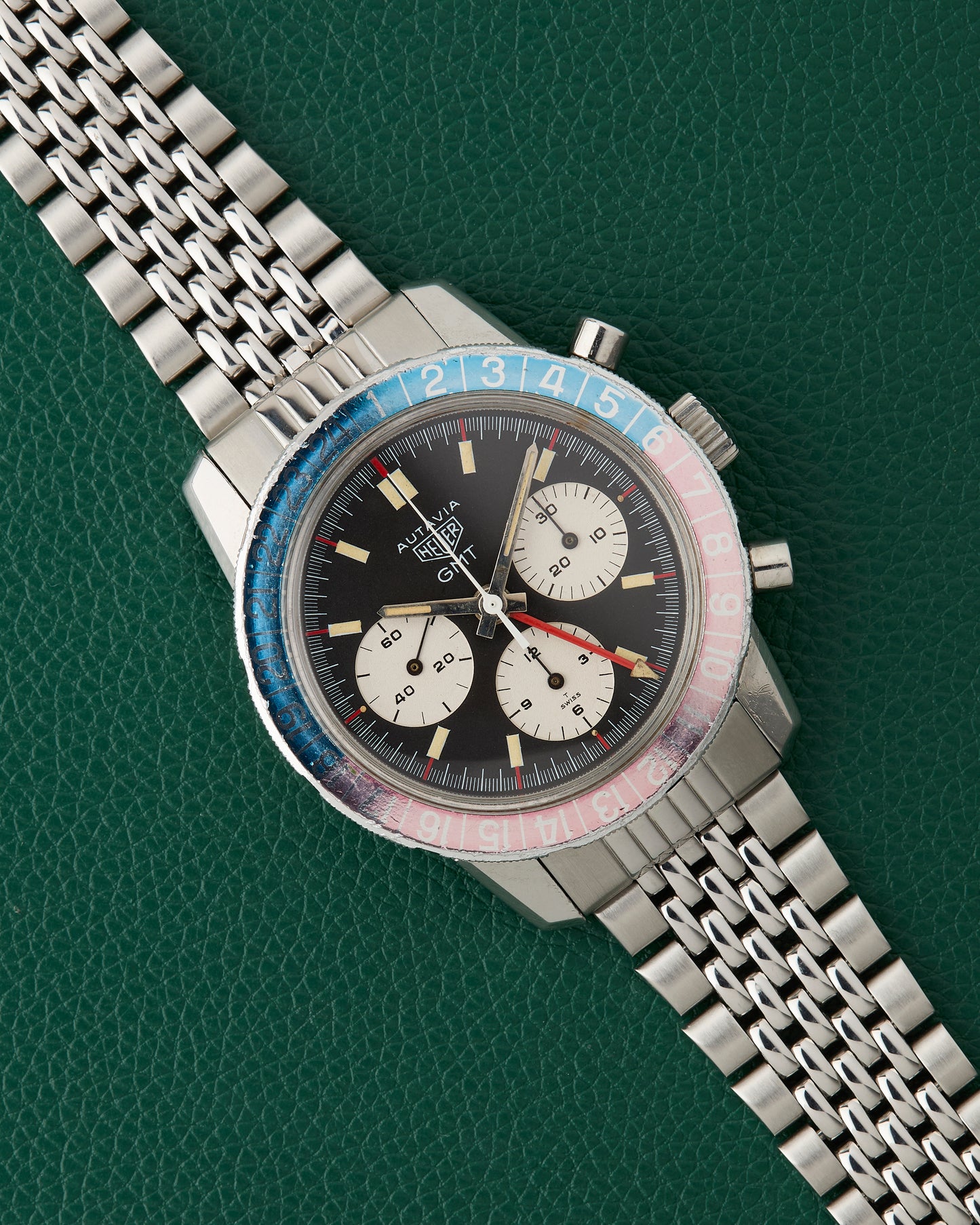 Heuer Autavia GMT Ref. 2446C MK2 Pepsi Vintage Chronograph