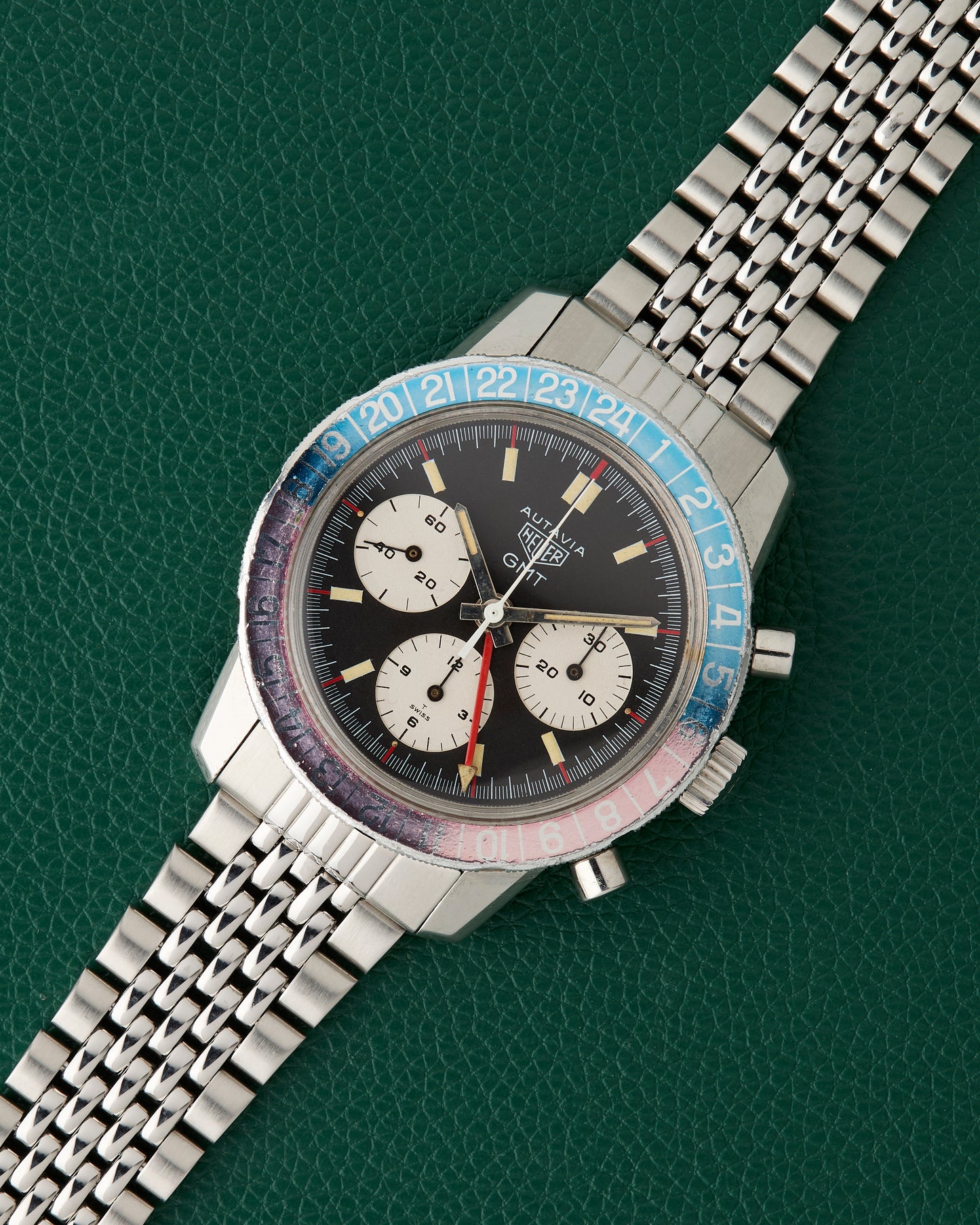 Heuer Autavia GMT Ref. 2446C MK2 Pepsi Vintage Chronograph