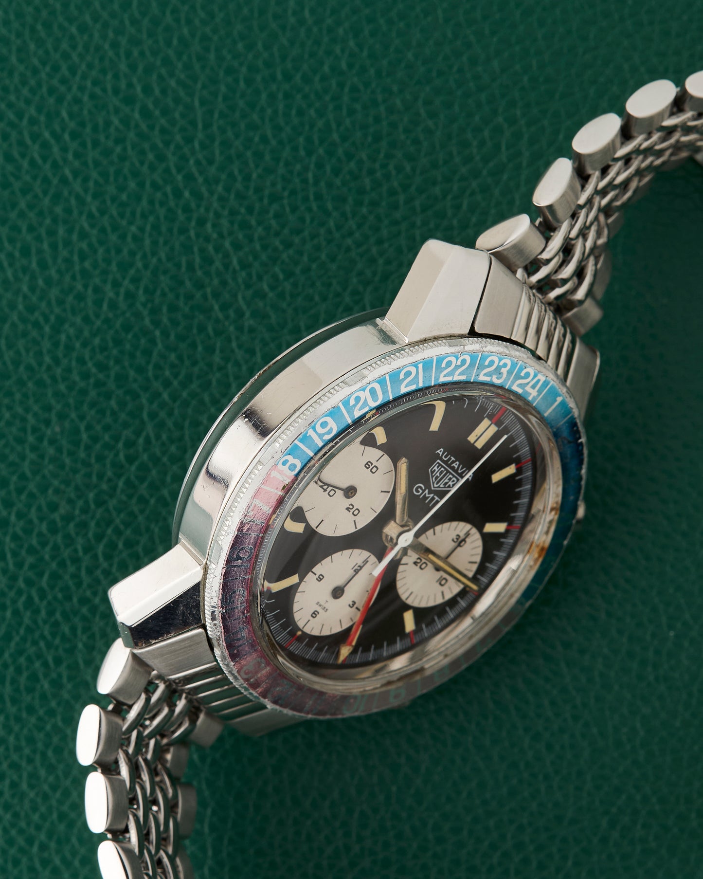 Heuer Autavia GMT Ref. 2446C MK2 Pepsi Vintage Chronograph