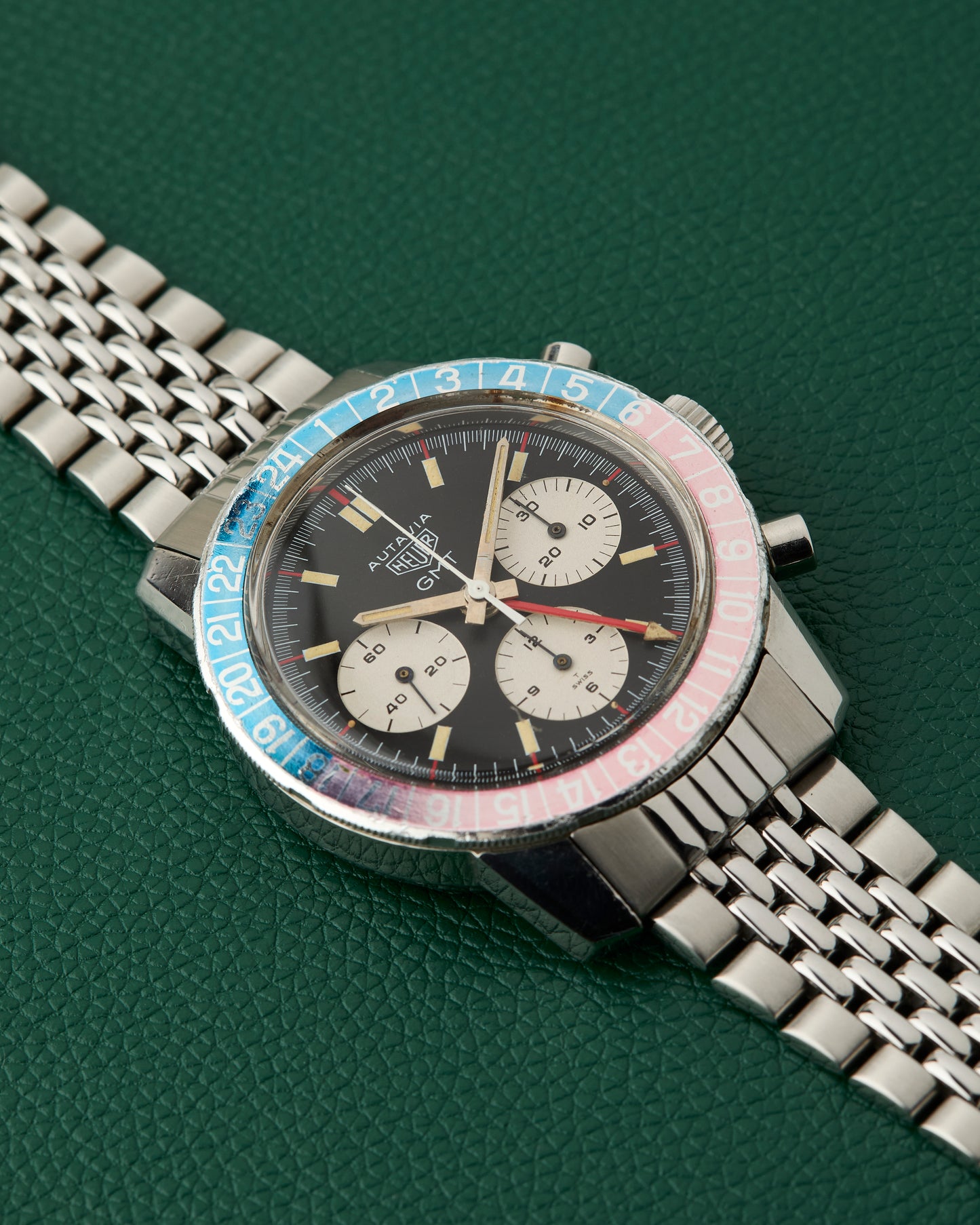 Heuer Autavia GMT Ref. 2446C MK2 Pepsi Vintage Chronograph