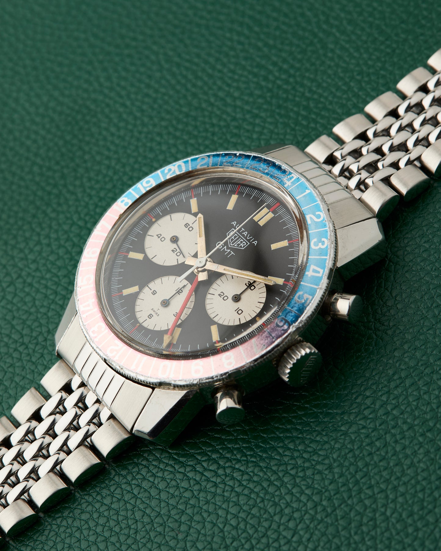 Heuer Autavia GMT Ref. 2446C MK2 Pepsi Vintage Chronograph