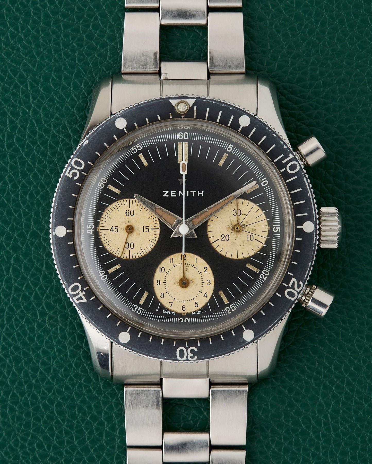 Zenith Sub Sea Diver Ref. A277 Gay Freres Ladder Bracelet 1969