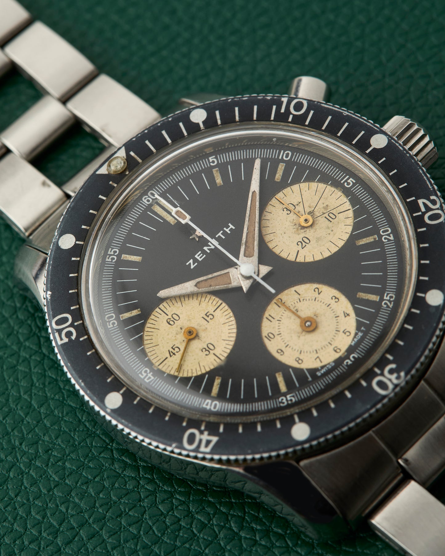 Zenith Sub Sea Diver Ref. A277 Gay Freres Ladder Bracelet 1969