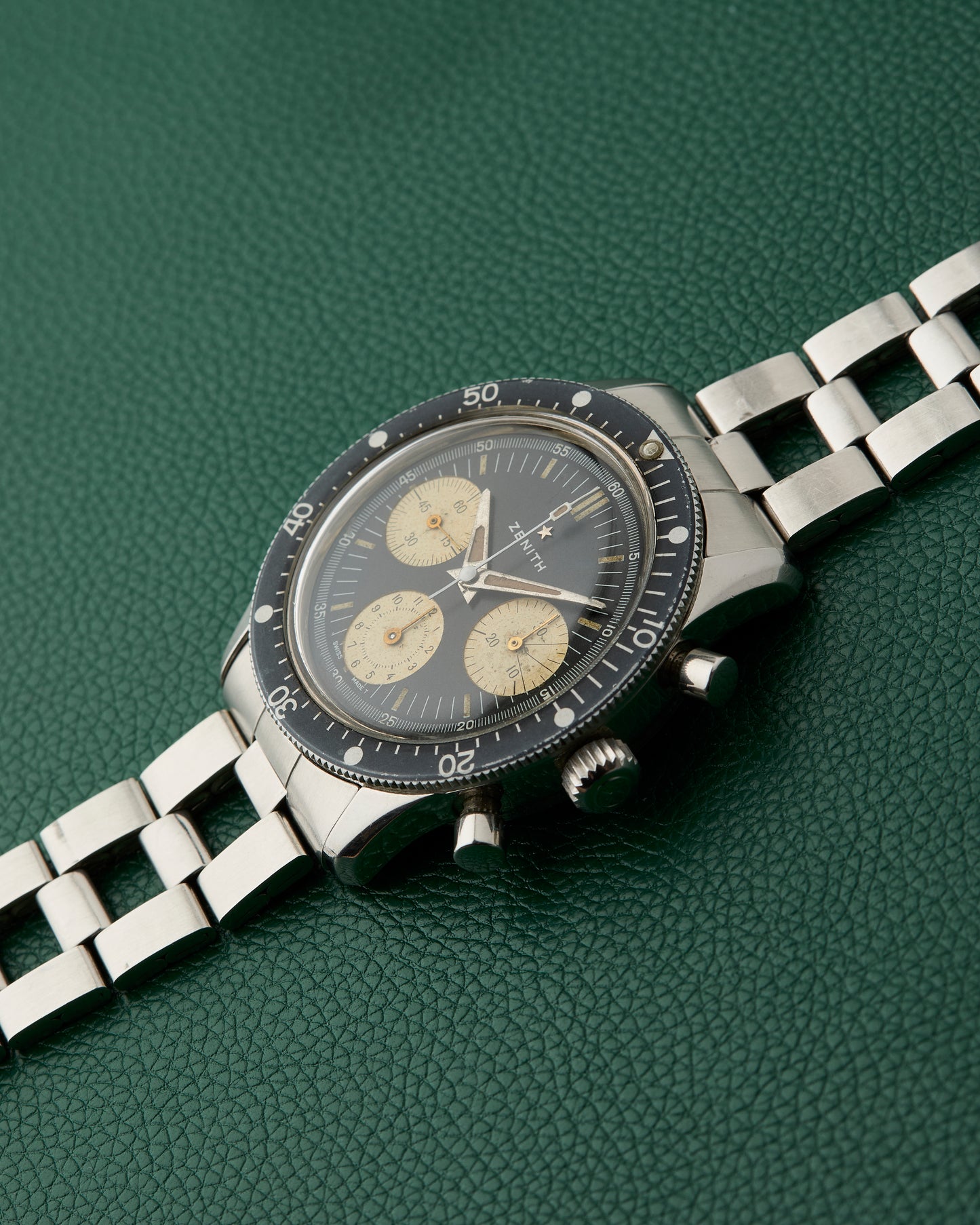 Zenith Sub Sea Diver Ref. A277 Gay Freres Ladder Bracelet 1969