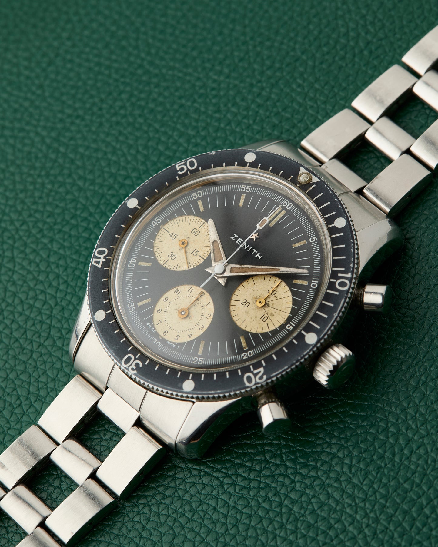 Zenith Sub Sea Diver Ref. A277 Gay Freres Ladder Bracelet 1969