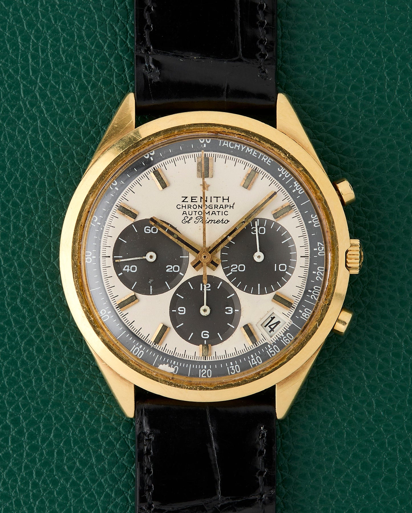 Zenith El Primero Ref. G581 Vintage Chronograph 18K Yellow Gold