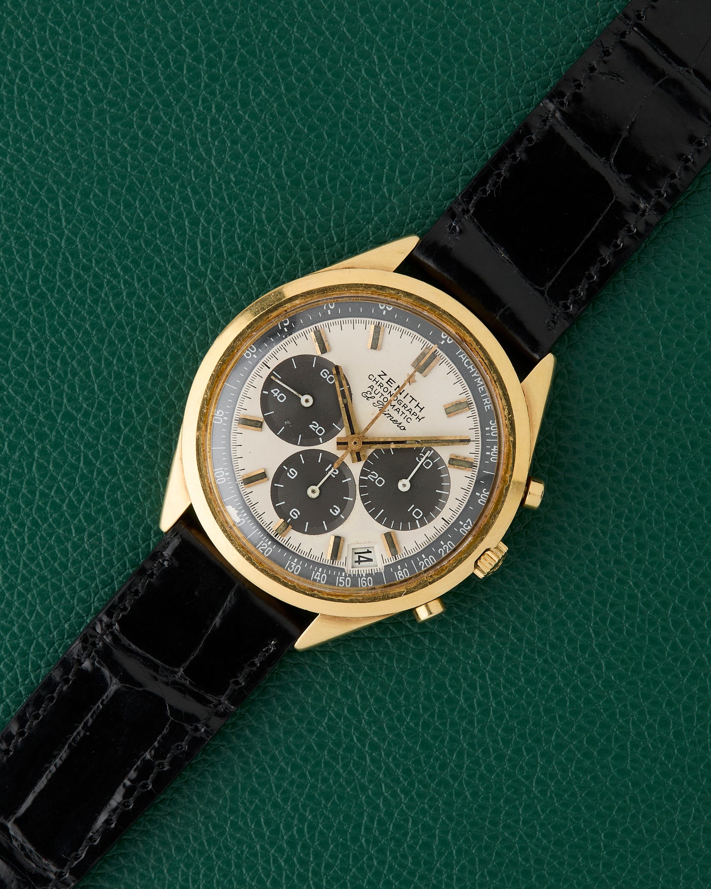 Zenith El Primero Ref. G581 Vintage Chronograph 18K Yellow Gold