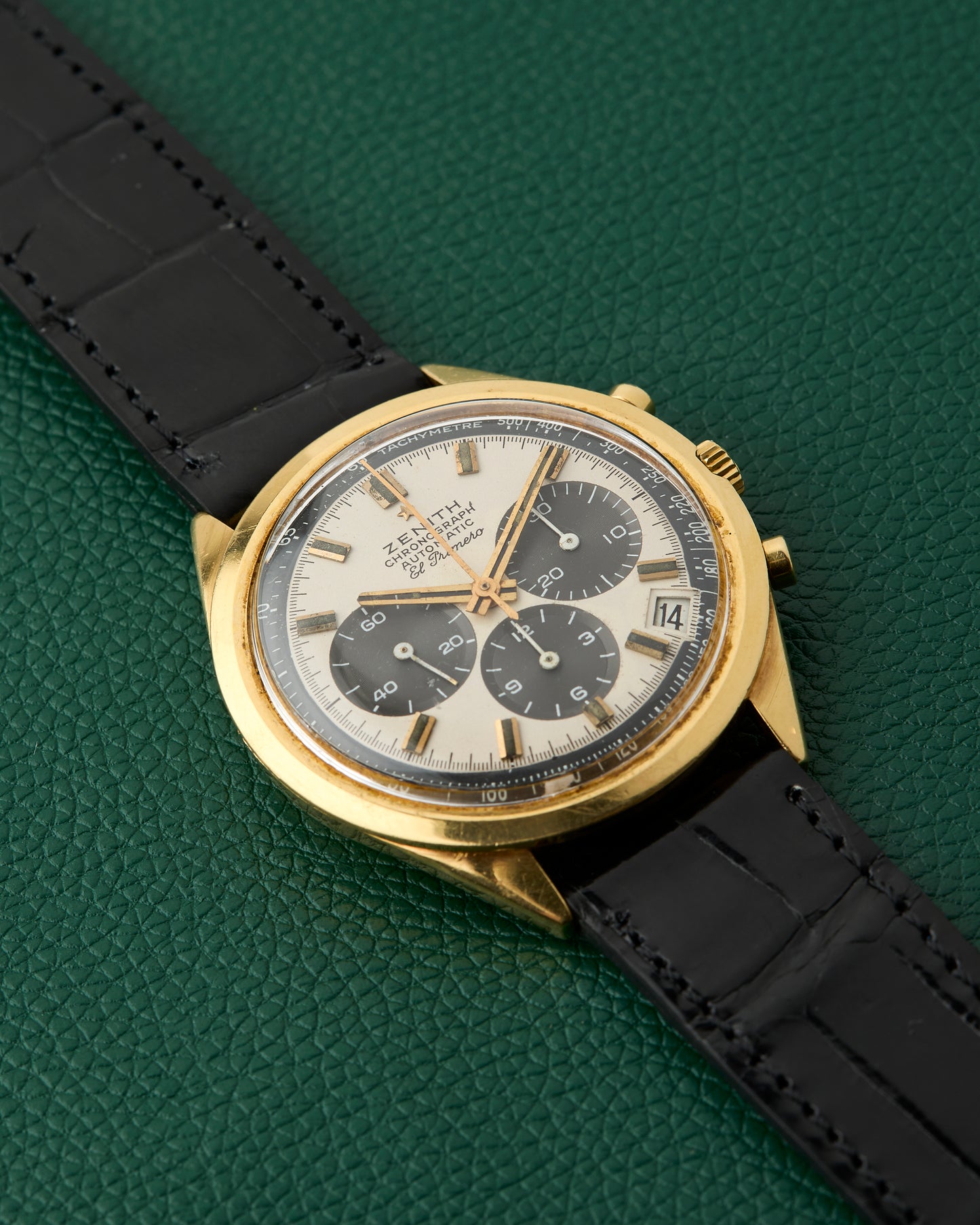 Zenith El Primero Ref. G581 Vintage Chronograph 18K Yellow Gold