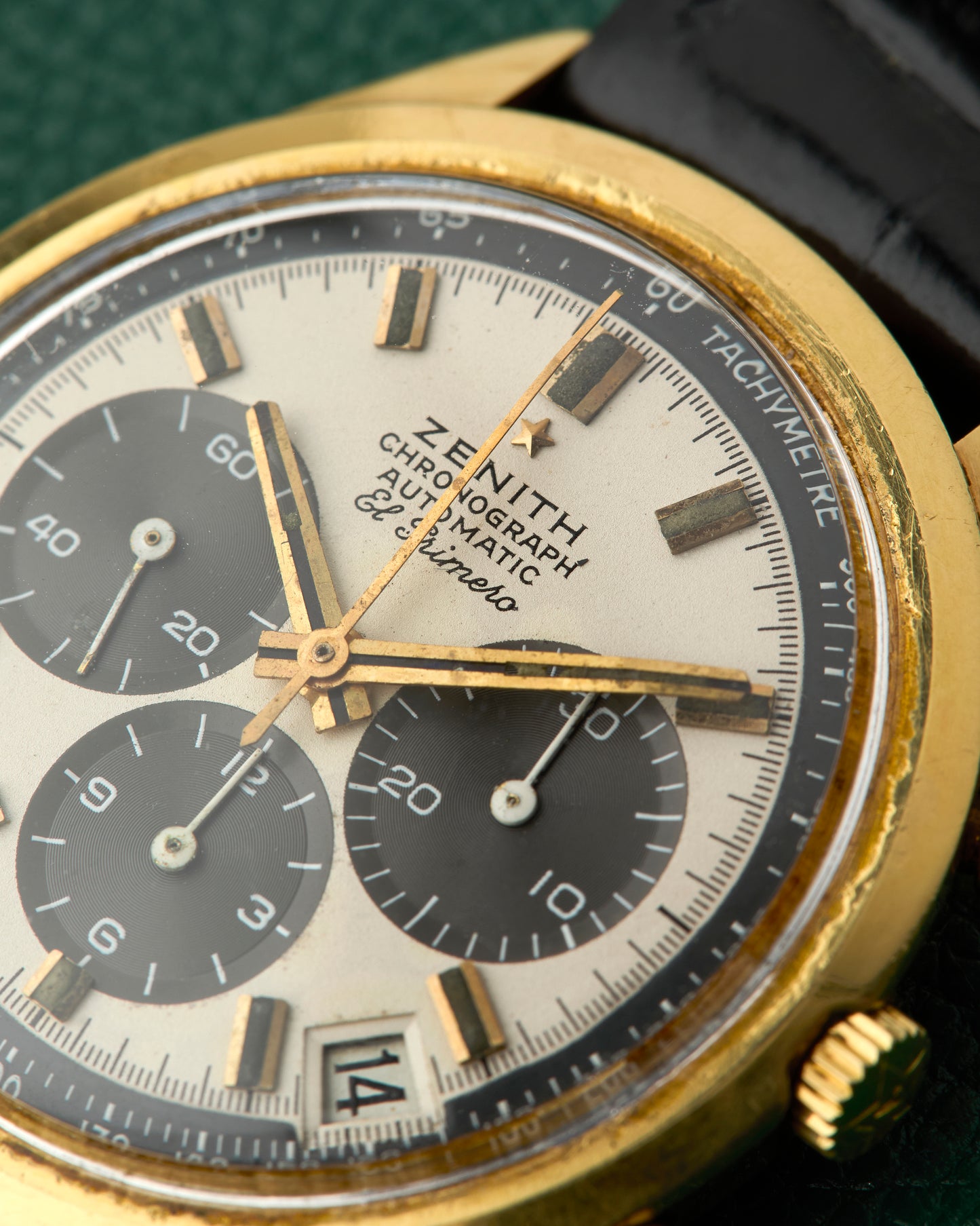 Zenith El Primero Ref. G581 Vintage Chronograph 18K Yellow Gold