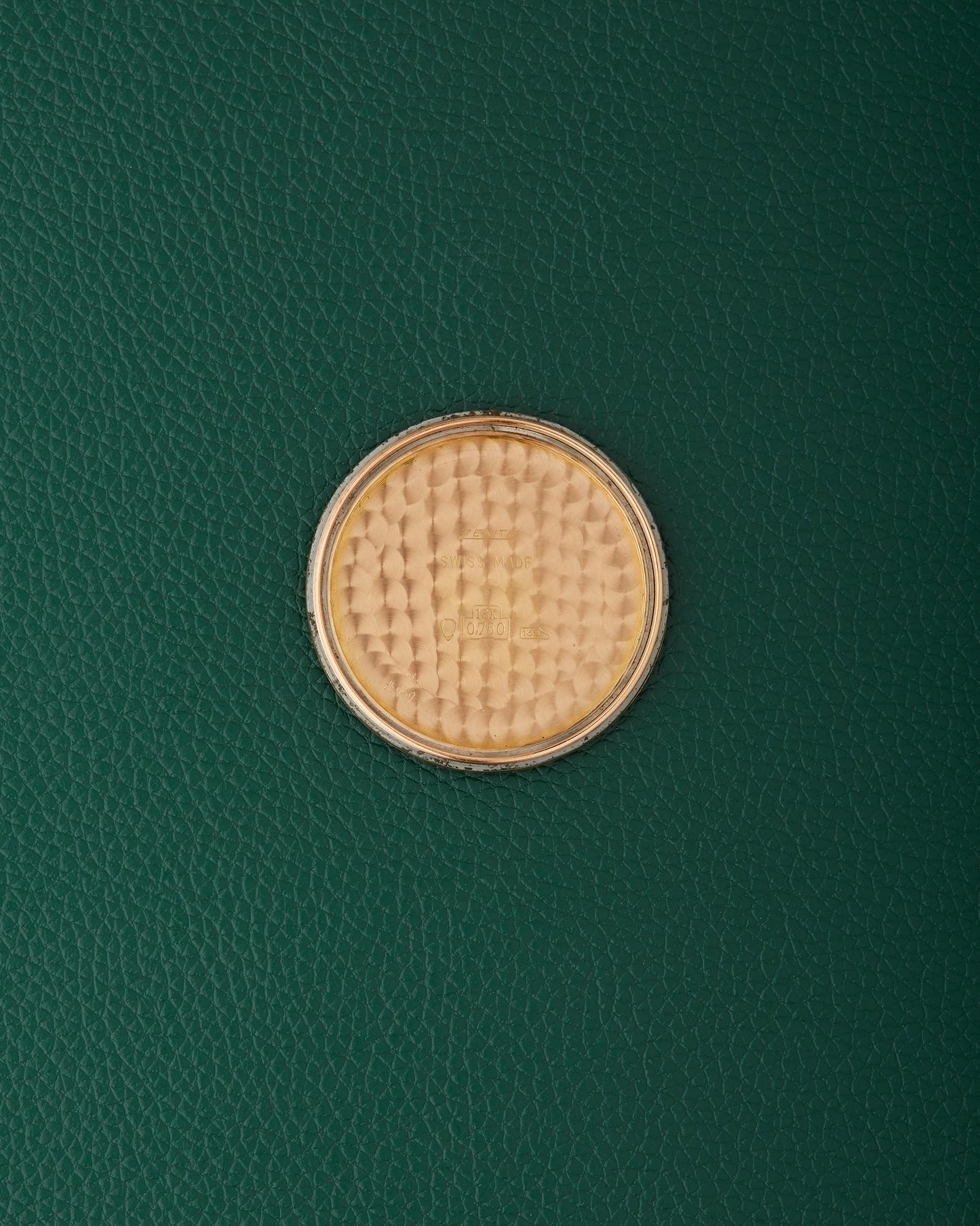 Zenith 18k Rose Gold Spillmann Case Cal.71 Automatic Vintage Watch