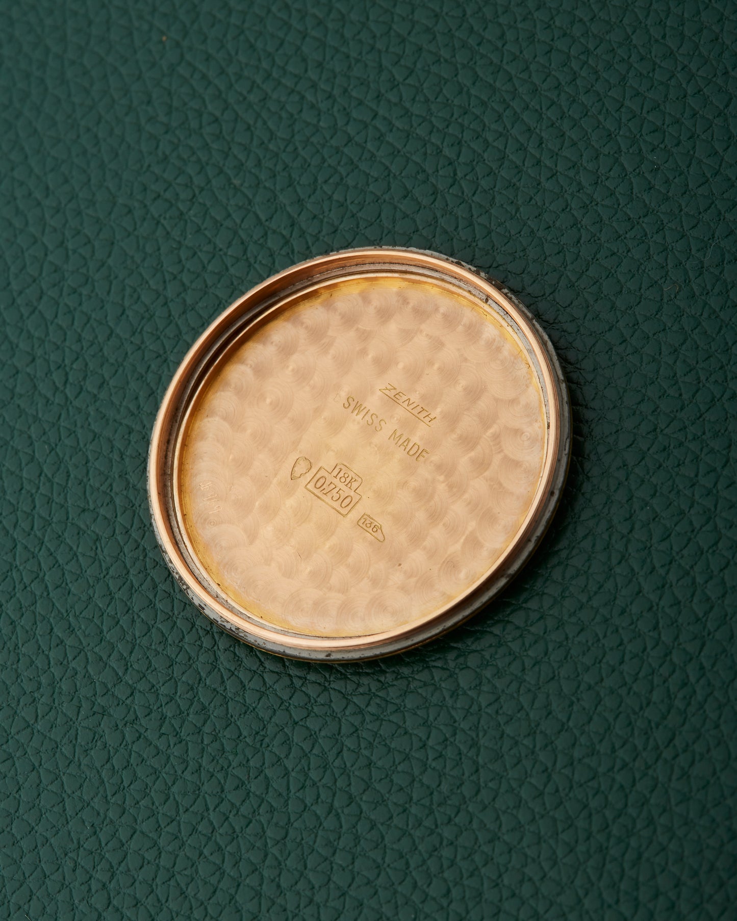 Zenith 18k Rose Gold Spillmann Case Cal.71 Automatic Vintage Watch