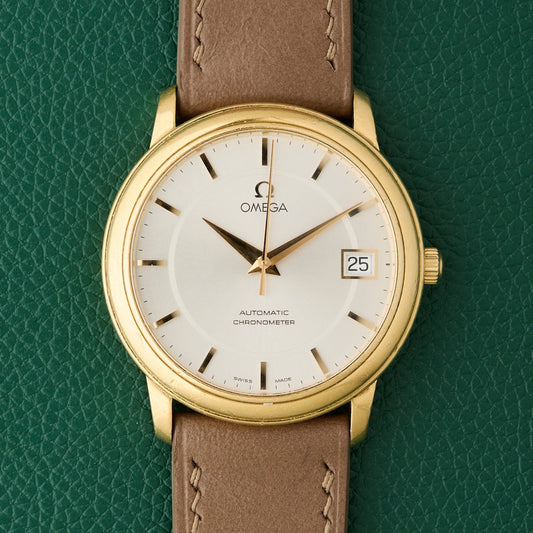 Omega De Ville Prestige Chronometer 18K Yellow Gold 2007 Ref. 168.1050