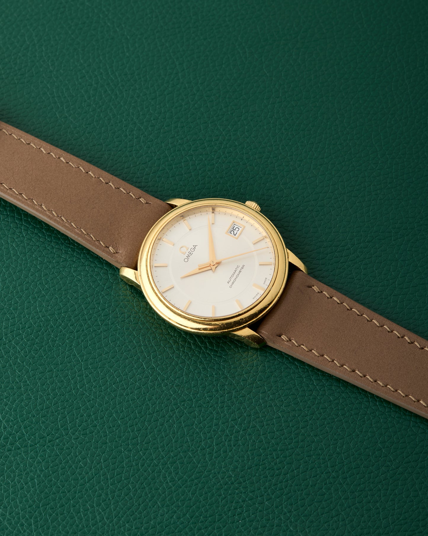 Omega De Ville Prestige Chronometer 18K Yellow Gold 2007 Ref. 168.1050