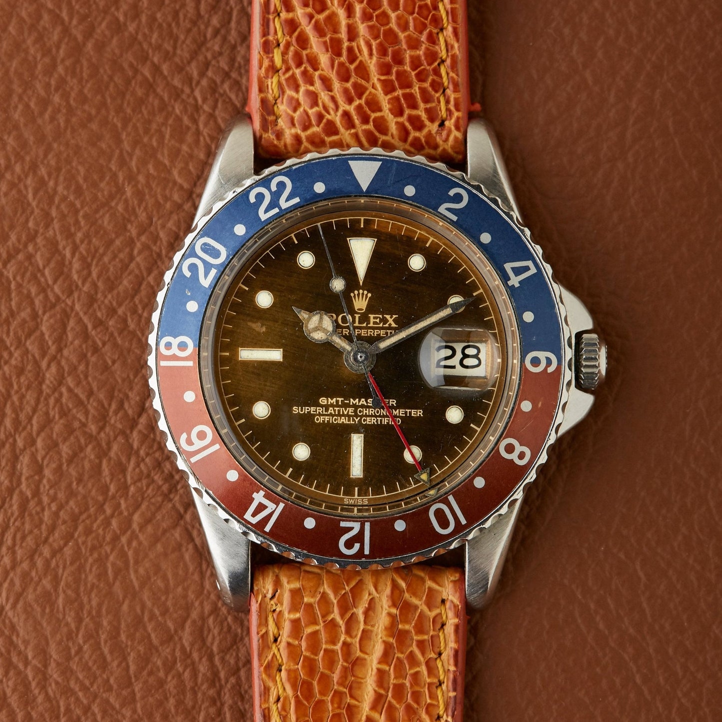 Rolex 1675 GMT-Master PCG Tropical Chapter Ring Gilt Dial 1959