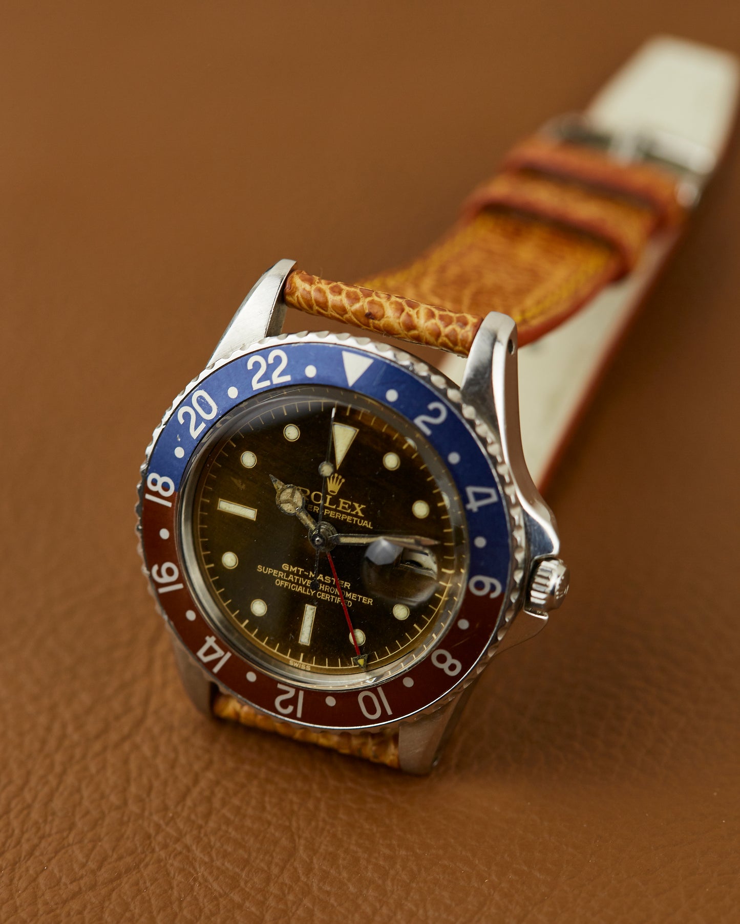 Rolex 1675 GMT-Master PCG Tropical Chapter Ring Gilt Dial 1959