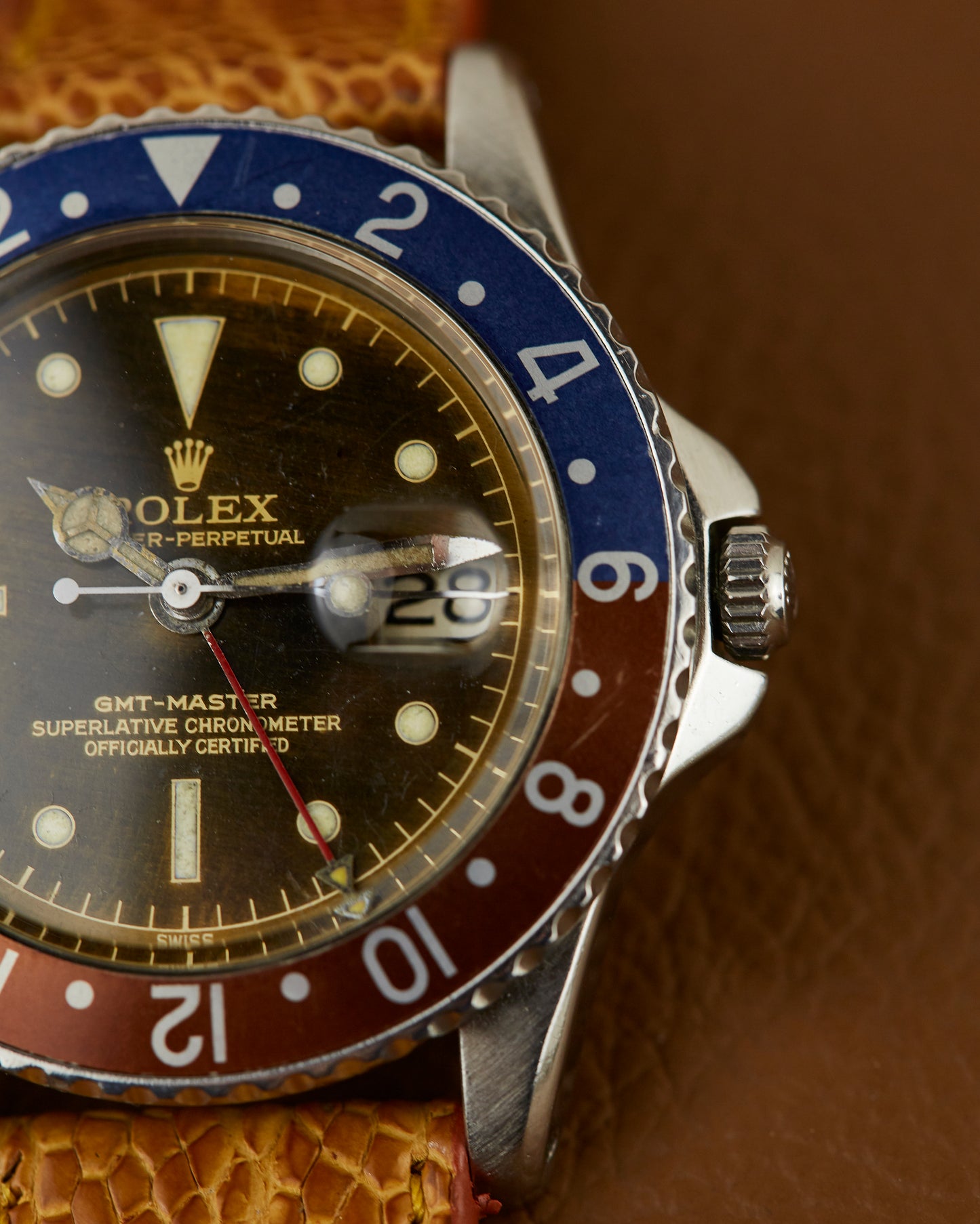 Rolex 1675 GMT-Master PCG Tropical Chapter Ring Gilt Dial 1959