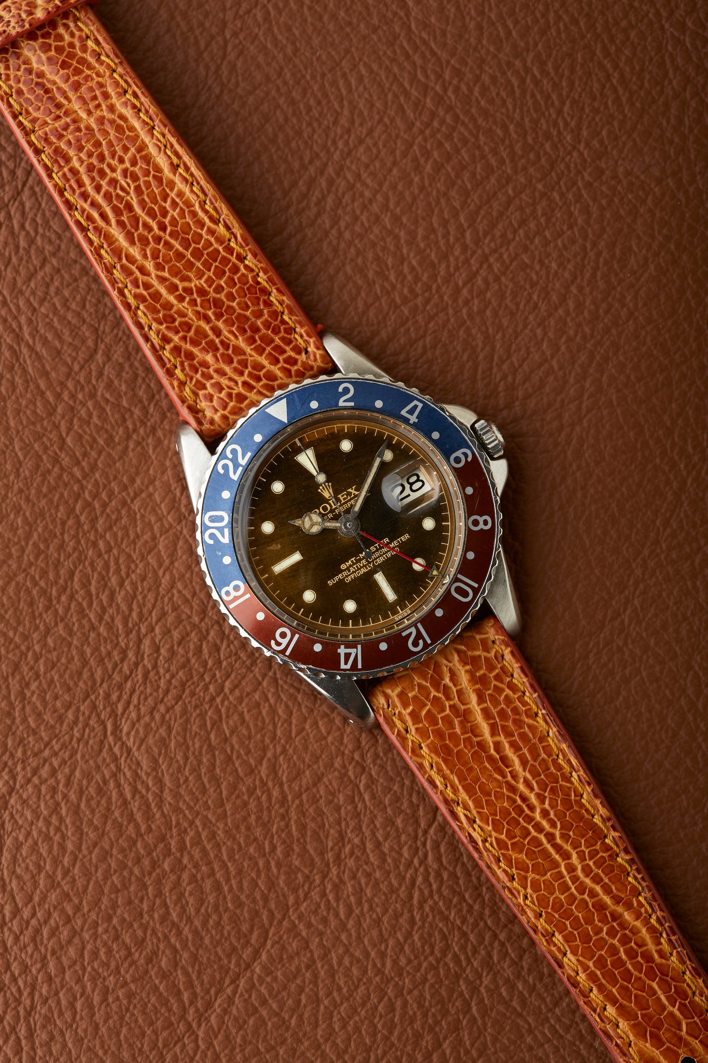 Rolex 1675 GMT-Master PCG Tropical Chapter Ring Gilt Dial 1959