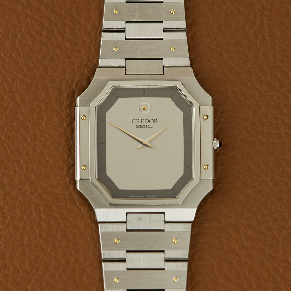 Credor Seiko Quartz 9300-5050 Stainless Steel Ultra Slim 