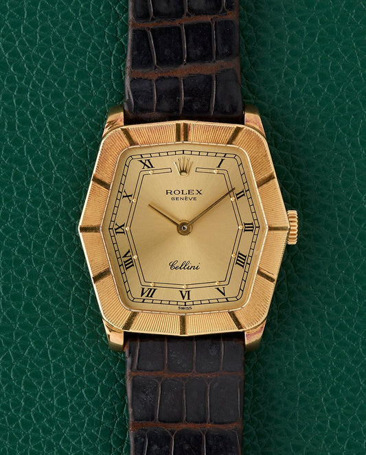 Rolex Cellini Ref. 4160 Yellow Gold 18K Hexagonal Dress Watch