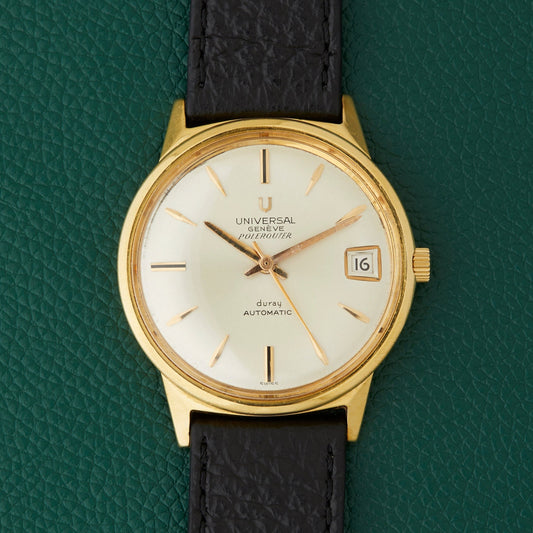 Universal Geneve Polerouter Ref. 104608 Duray Double Signed Yellow Gold 18K