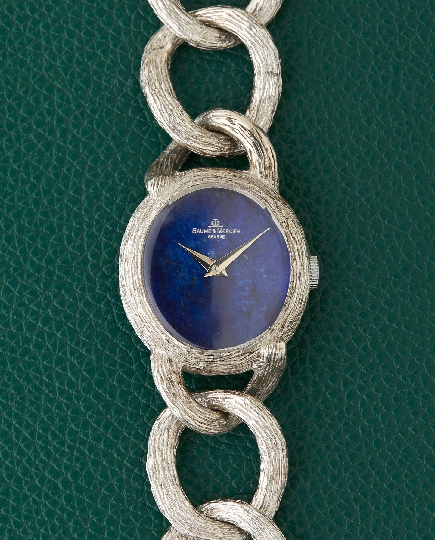 Baume & Mercier Lapis 925 Sterling Silver Bracelet