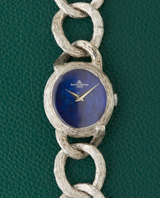 Baume & Mercier Lapis 925 Sterling Silver Bracelet