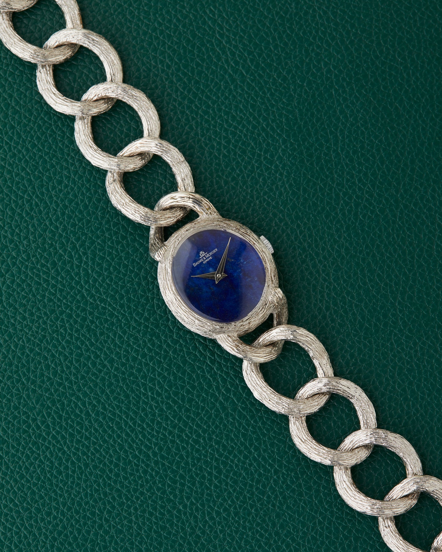 Baume & Mercier Lapis 925 Sterling Silver Bracelet
