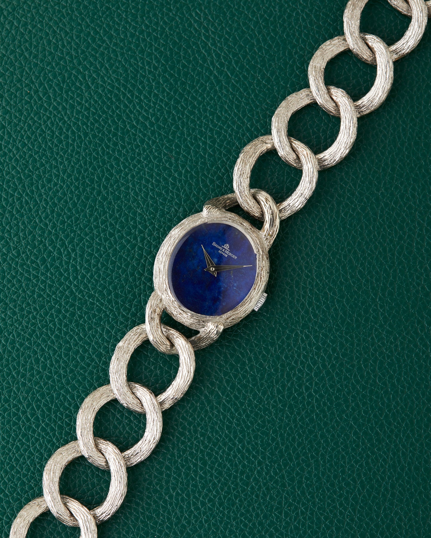 Baume & Mercier Lapis 925 Sterling Silver Bracelet
