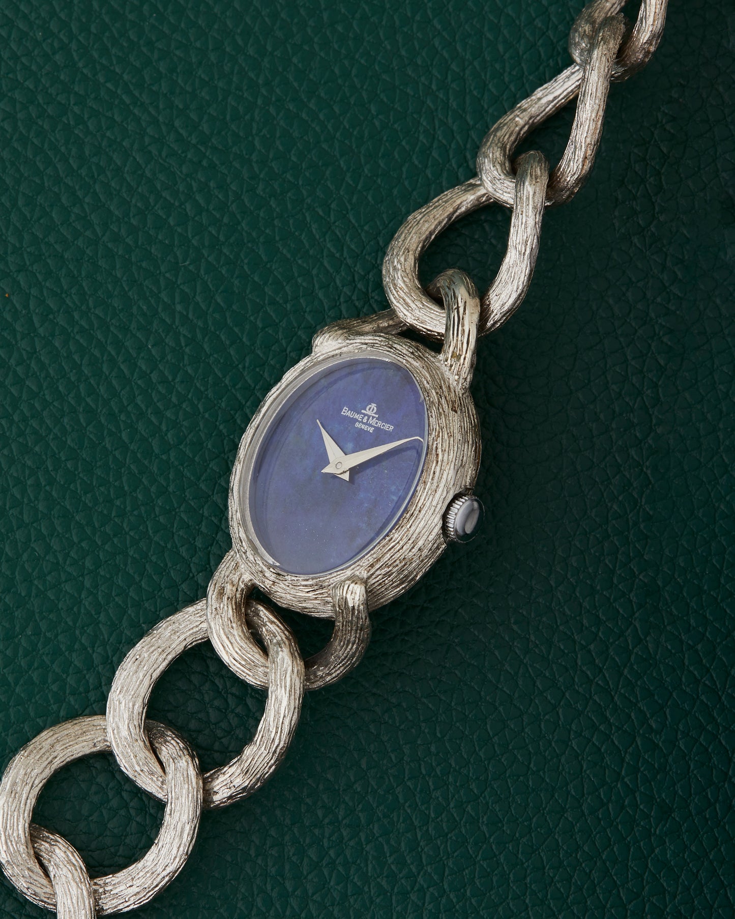 Baume & Mercier Lapis 925 Sterling Silver Bracelet