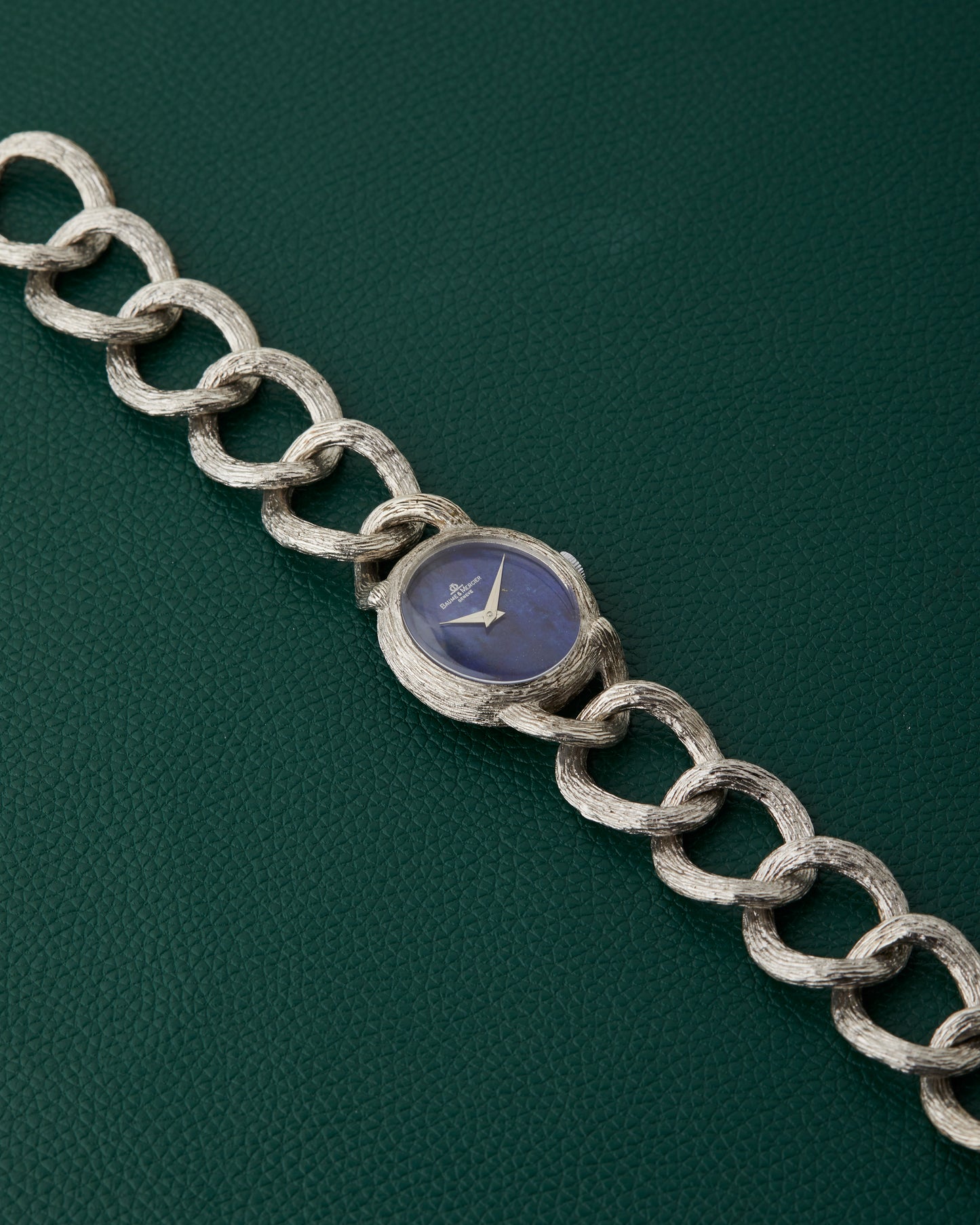 Baume & Mercier Lapis 925 Sterling Silver Bracelet