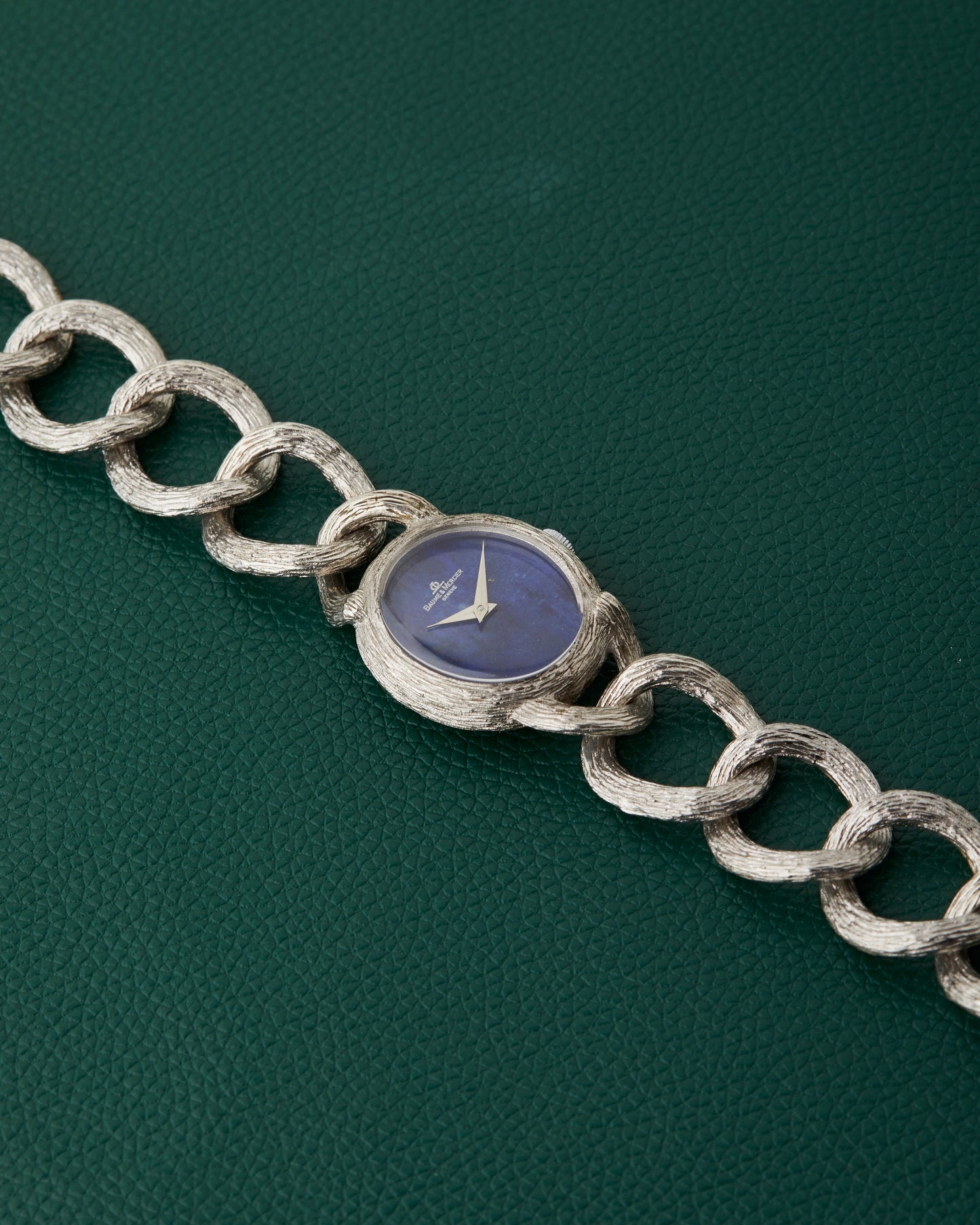 Baume & Mercier Lapis 925 Sterling Silver Bracelet