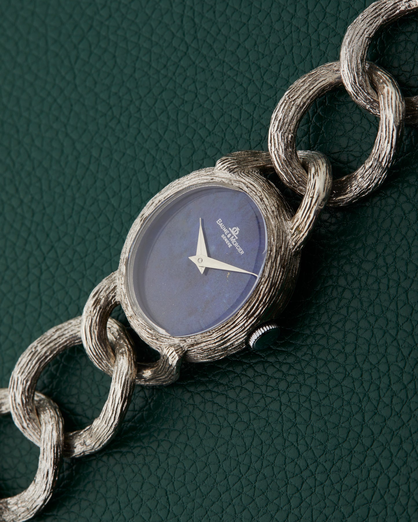 Baume & Mercier Lapis 925 Sterling Silver Bracelet