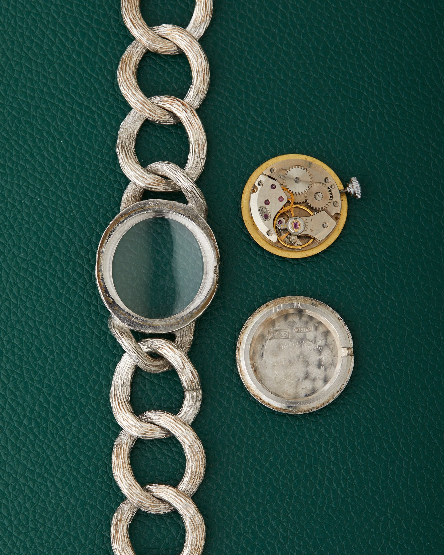 Baume & Mercier Lapis 925 Sterling Silver Bracelet