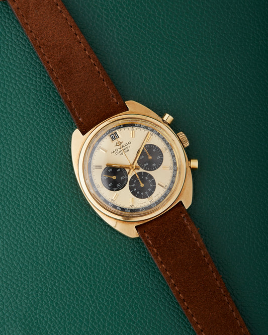 Movado Datron HS 360 14k Gold Vintage Chronograph