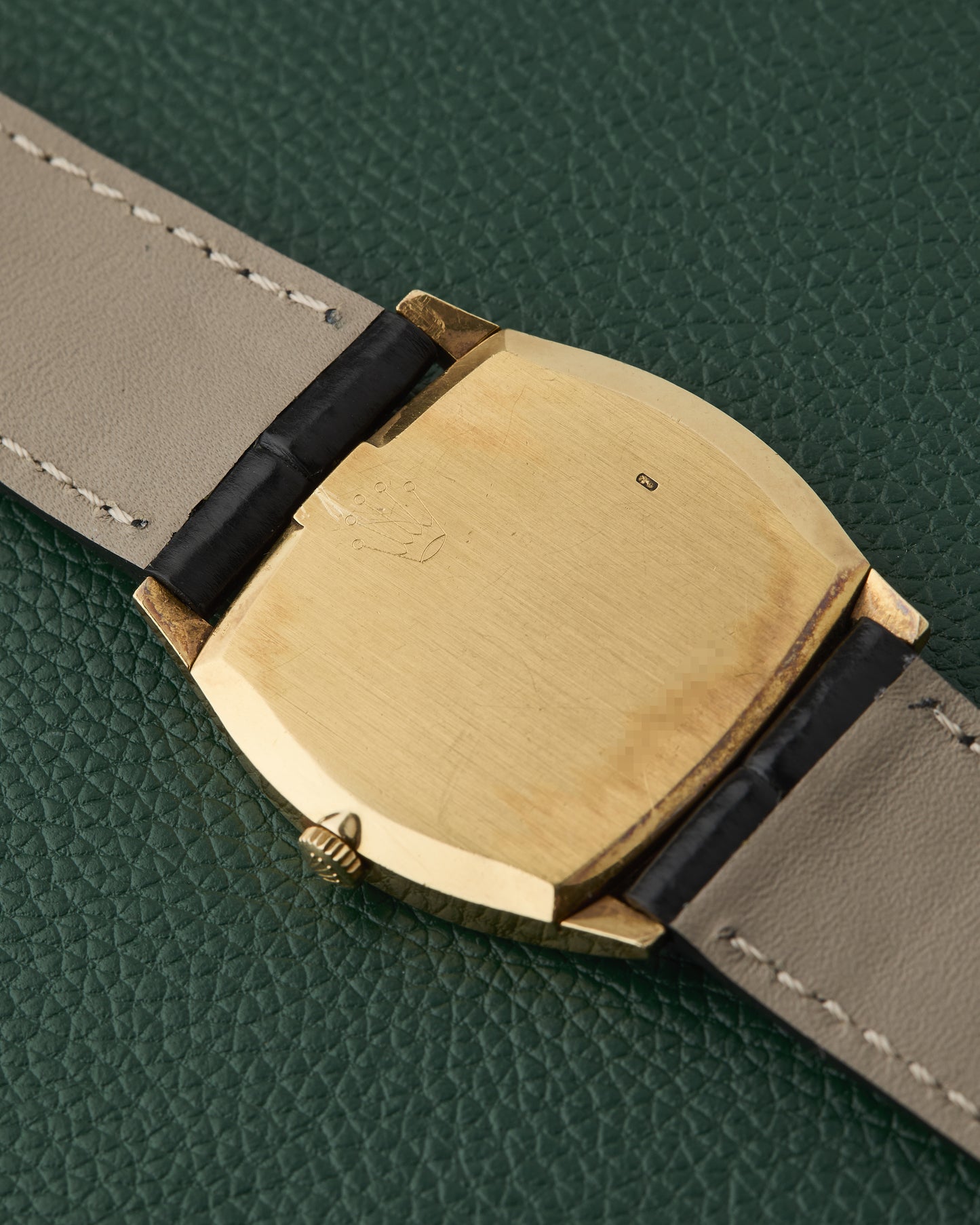 Rolex Cellini Ref. 3805 Blue Sunburst 18k Yellow Gold TV case 1976