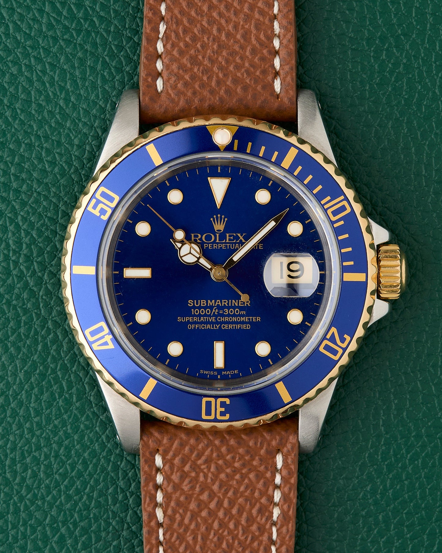 Rolex Submariner Date Ref. 16613 Bluesy Two Tone 18k Gold & Steel 1991
