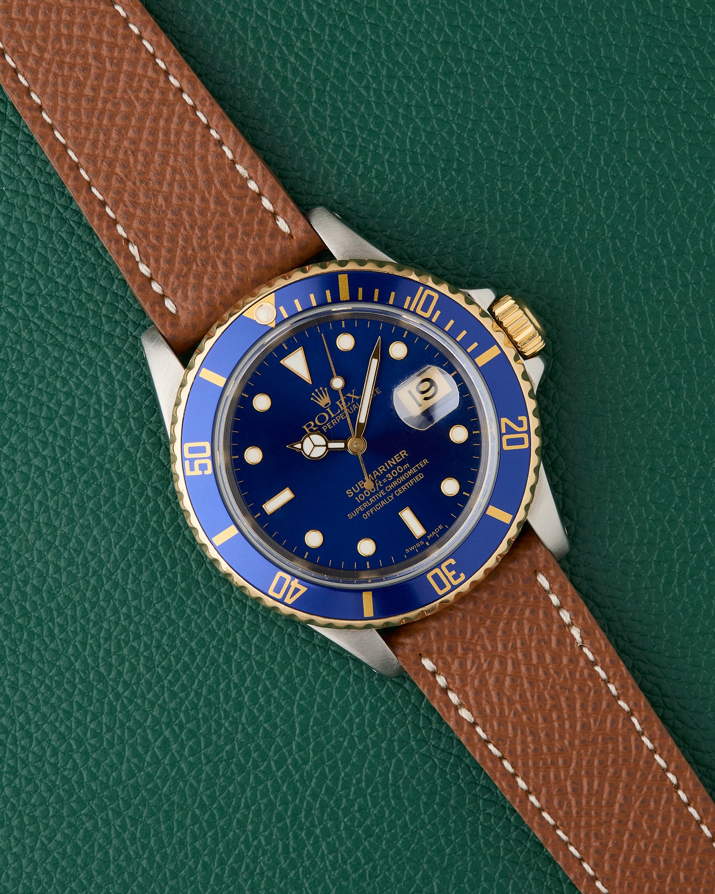 Rolex Submariner Date Ref. 16613 Bluesy Two Tone 18k Gold & Steel 1991