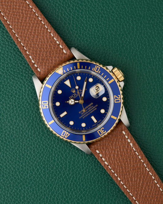 Rolex Submariner Date Ref. 16613 Bluesy Two Tone 18k Gold & Steel 1991