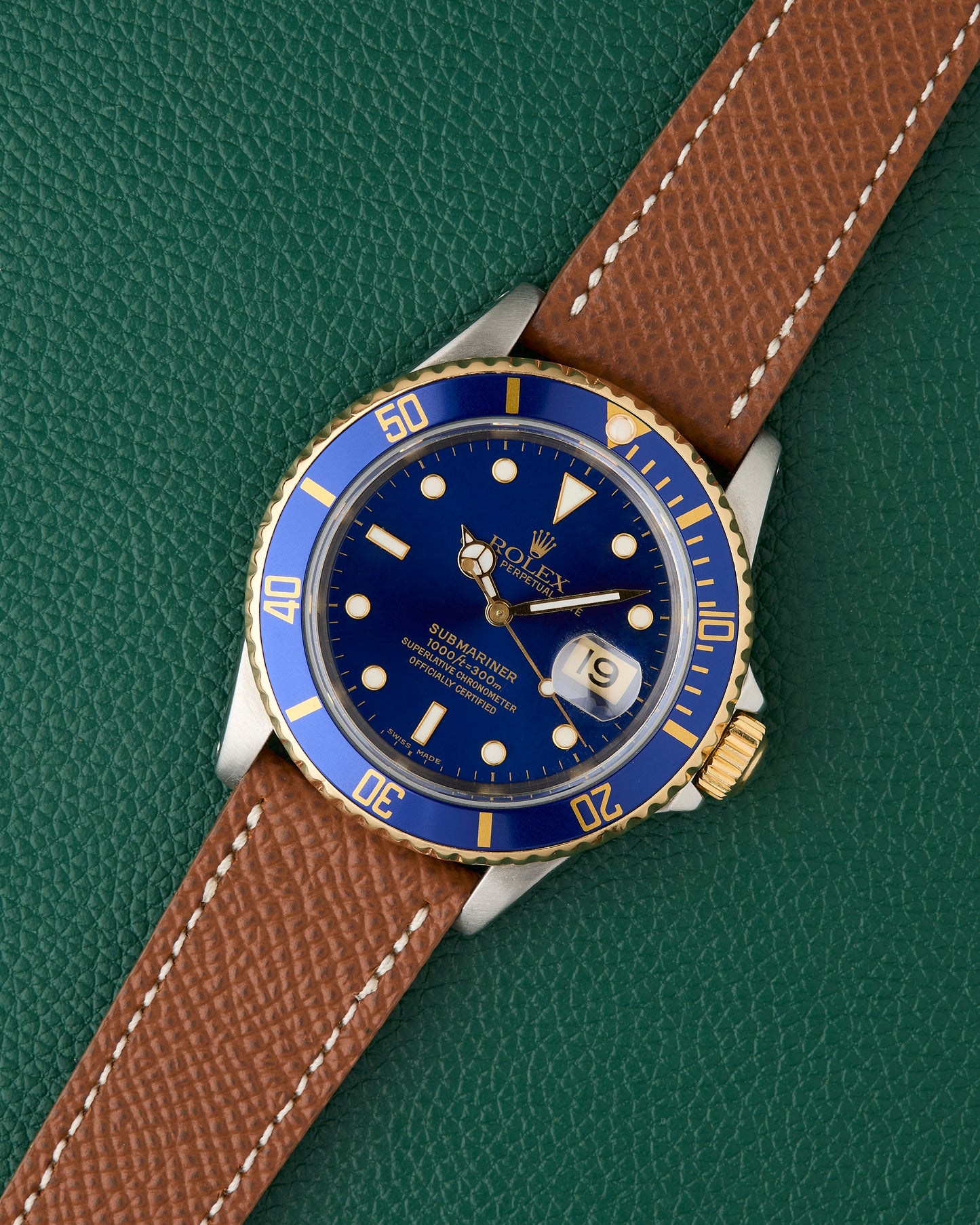 Rolex Submariner Date Ref. 16613 Bluesy Two Tone 18k Gold & Steel 1991