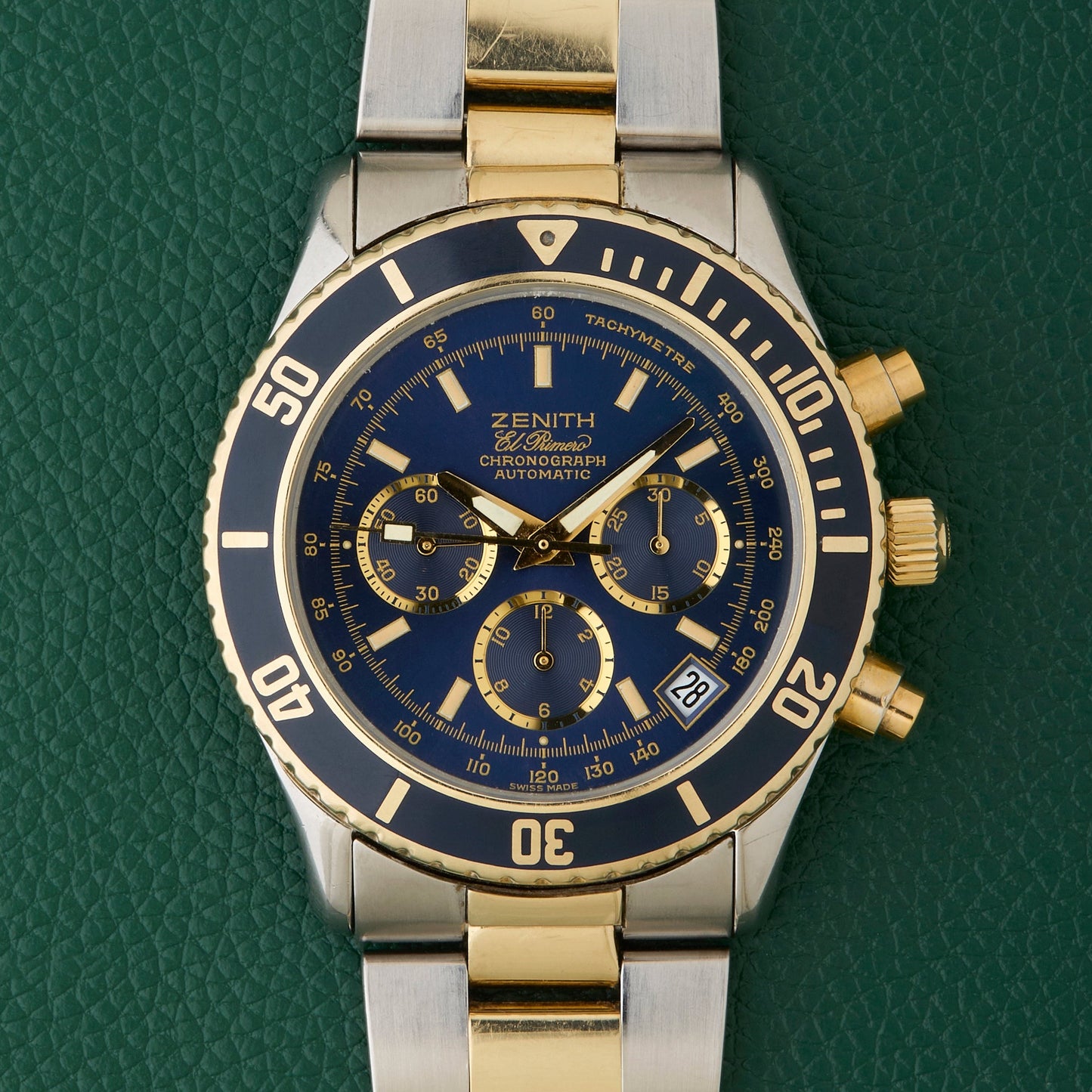 Zenith De Luca 89.0310.400 El Primero Blue Dial Steel & 14K Gold