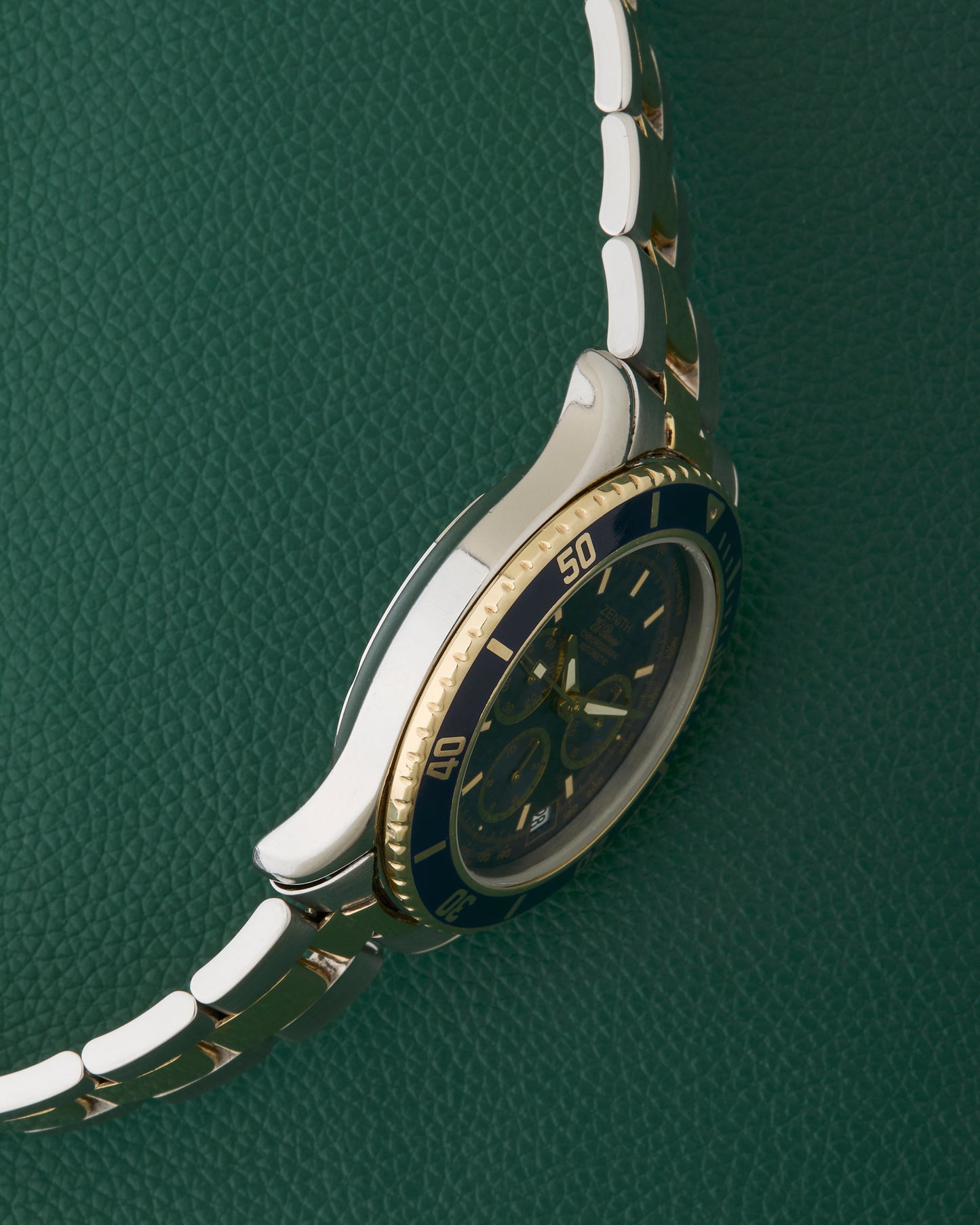 Zenith De Luca 89.0310.400 El Primero Blue Dial Steel & 14K Gold