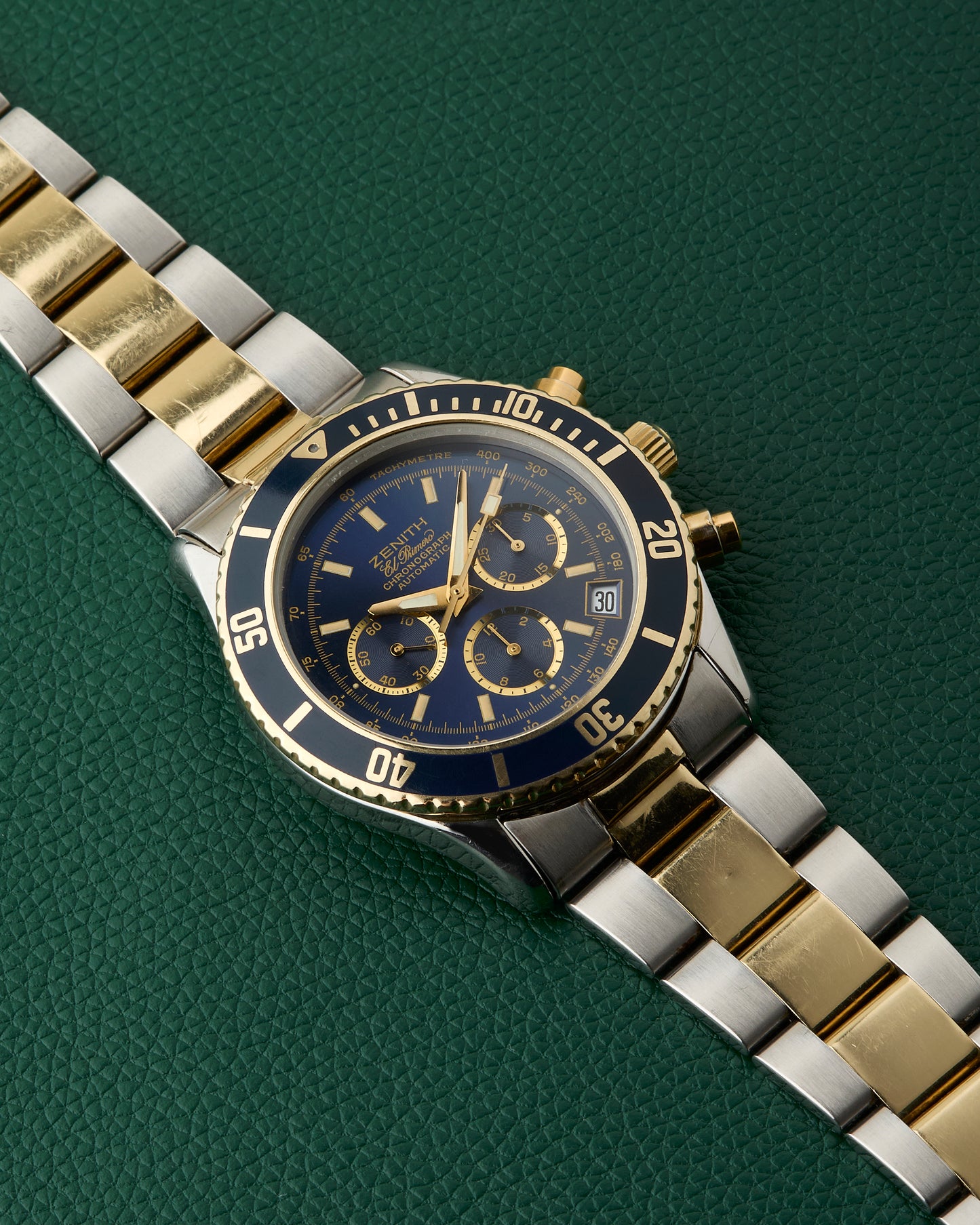 Zenith De Luca 89.0310.400 El Primero Blue Dial Steel & 14K Gold
